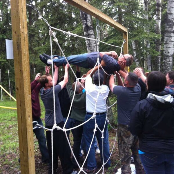 Outdoor Team Building Spider Web Activity