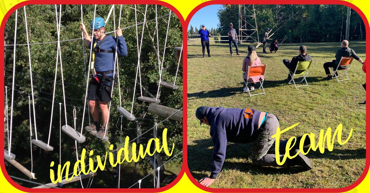 High ropes versus ground activities